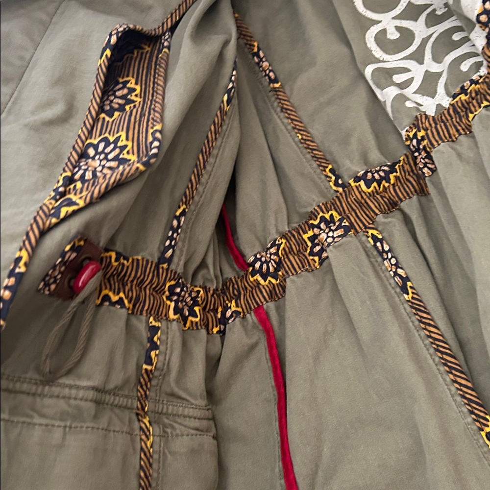 GAP Women’s XL Army Green 100% Cotton Heavy Duty Button Front Utility Jacket - Picture 8 of 12